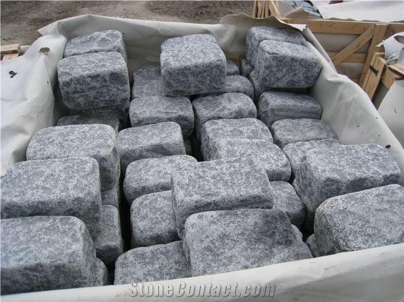 Black Basalt Cobble Stone Cube Stone, Natural Black Basalt Cobble Stone