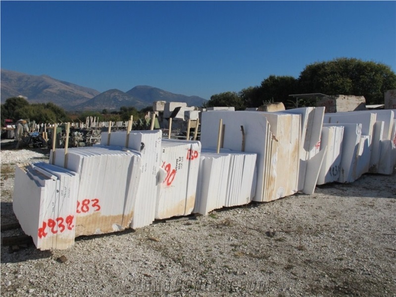 Thassos Lazaridis Marble Blocks, Greece White Marble