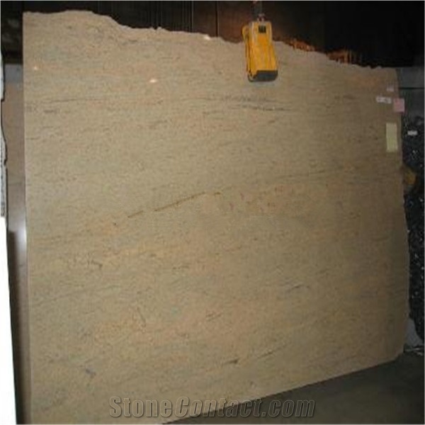 Ivory Raw Silk Granite Slabs, India Beige Granite