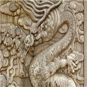 Sandstone Dragon Embossment,Dragon Relief