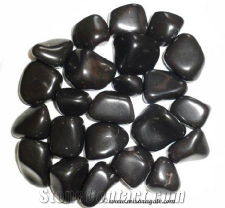 Black Agate Pebbles, Agate Stone Home Decor