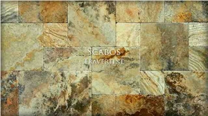 Scabos Travertine French Pattern, Scabos Travertine Tiles