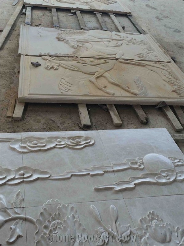 Hand Carving Limestone Sandstone Marble Relief