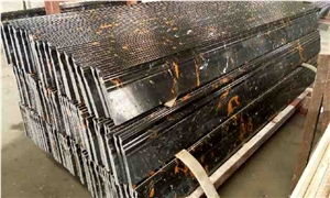 Black Artificial Stone Molding & Border, Skirtings