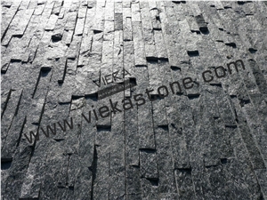 Black Quartzize Culture Stone Wall Panel Ledge Stone/Veneer/Stacked Stone 60x15cm