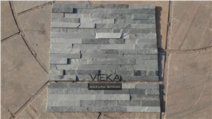 China Green Slate Culture Stone/Ledgestone/Stacked Veneer/Stone Panel/Wall Panel 60x15cm rectangle