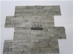 Green Quartzite China Wall Panel Nature Culture Stone/Stacked Stone/Veneer 60x15cm