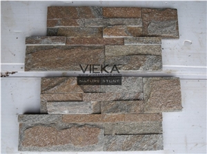 Rusty Quartzite China Wall Panel Nature Culture Stone/Stacked Stone/Veneer 35x18cm