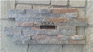 Rusty Quartzite China Wall Panel Nature Culture Stone/Stacked Stone/Veneer 40x10cm Z Shape