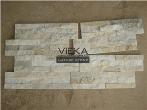 White Quartzite China Wall Panel Nature Culture Stone/Stacked Stone/Veneer 35x18cm