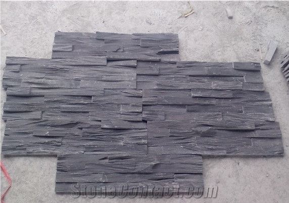 China Black Slate Tile Paving Cultured Stone