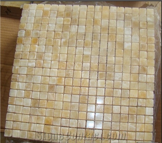 China Cream Jade Mosaic, China Yellow Onyx Mosaic