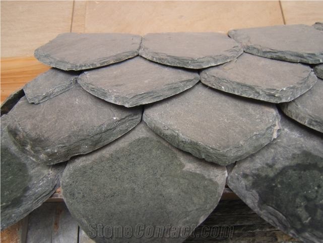 China Green Roof Slate Tiles for Roofing, Roof Covering, Tile Roof, Roof Coating, Roofing Tiles
