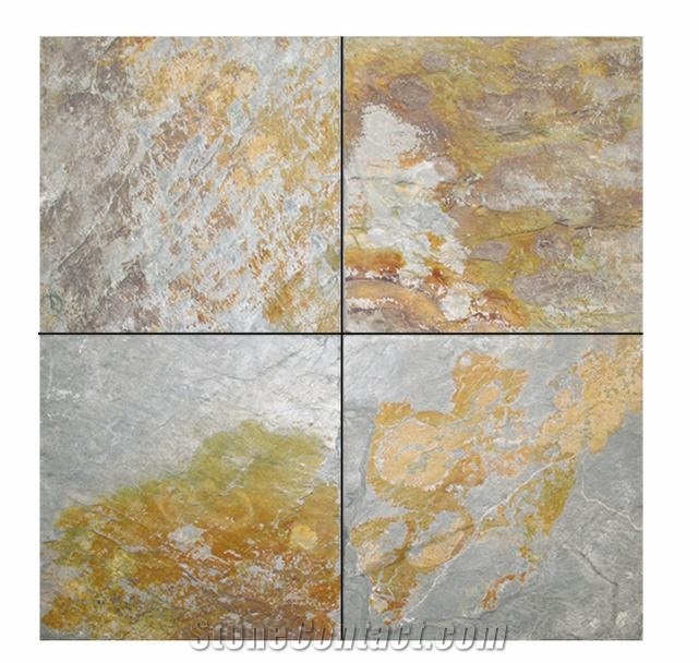China Rust Slate Flagstone for Flooring, Walling, Covering, Patterns
