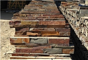 China Rust Slate Panel Ledge Stone Cultured Stone