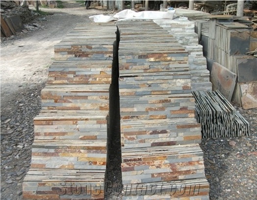 China Rust Slate Stone Veneer Cultured Stone
