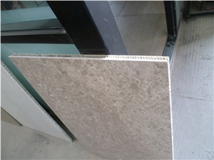 Cream Marble Composite Tile Aluminium Honeycomb Panel