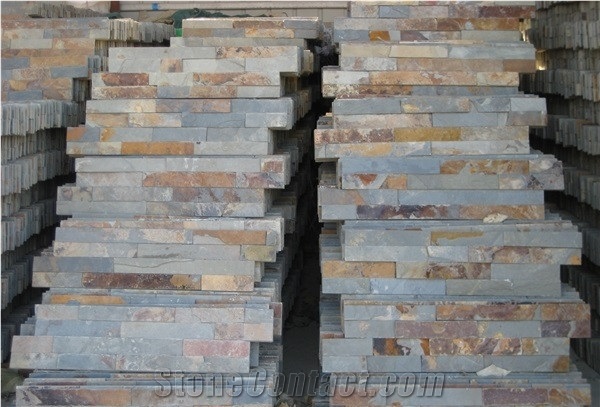 Multi Slate Natural Slate Paver,Hebei Rust Slate Cultured Stone
