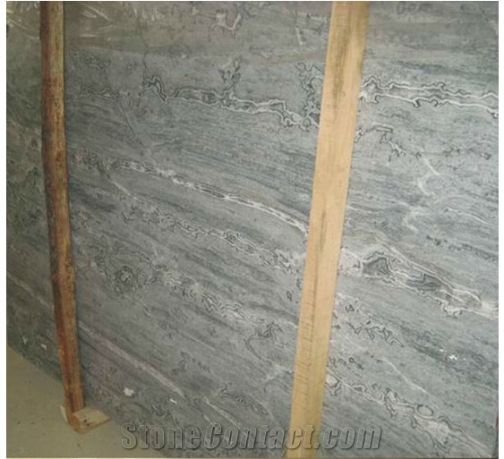 Silver Brown Wave Marble Slabs, China Brown Marble