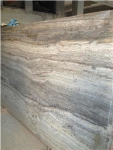 Silver Travertine Stone Tiles,Slabs for Flooring, Walling, Covering, Patterns