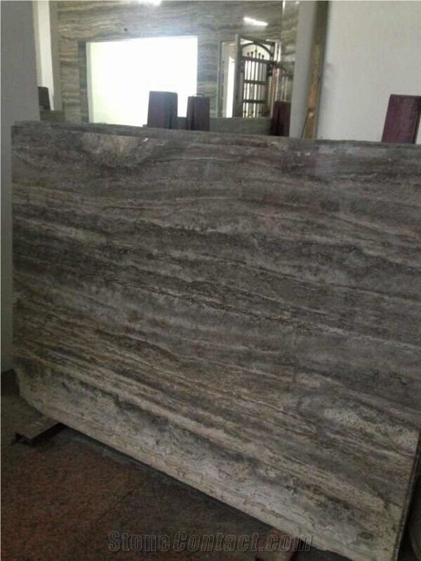 Silver Travertine Stone Tiles,Slabs for Flooring, Walling, Covering, Patterns