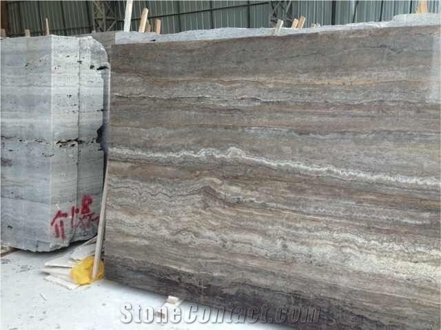 Silver Travertine Tiles & Slabs for Flooring, Walling, Covering, Patterns