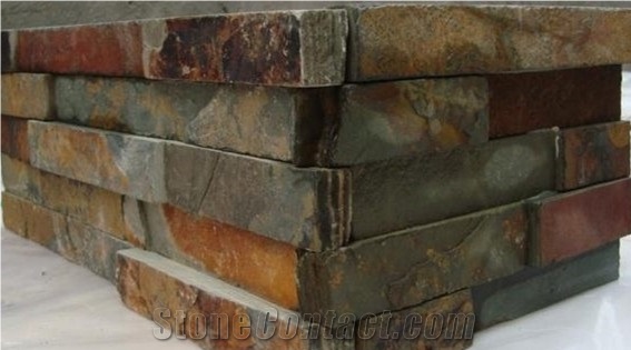Wall Stone Panel Rusty Slate Cultured Stone