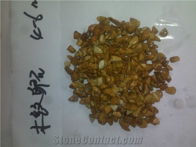 Wellest Super Small Yellow Color Gravels,Natural Pebble Stone,River Stone