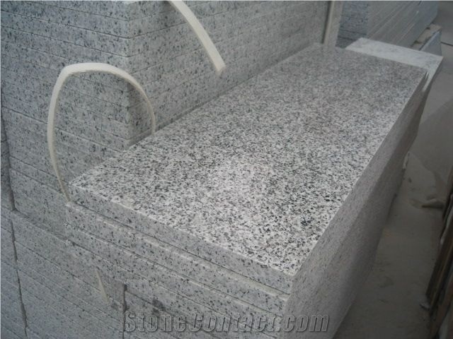 White Granite Stairs,China G640 Steps Polished, Black White Flower Grey Granite Steps