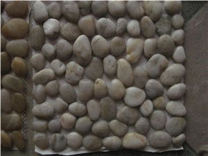 White Polished Pebble Stone,River Stone,Stiped Pebbles