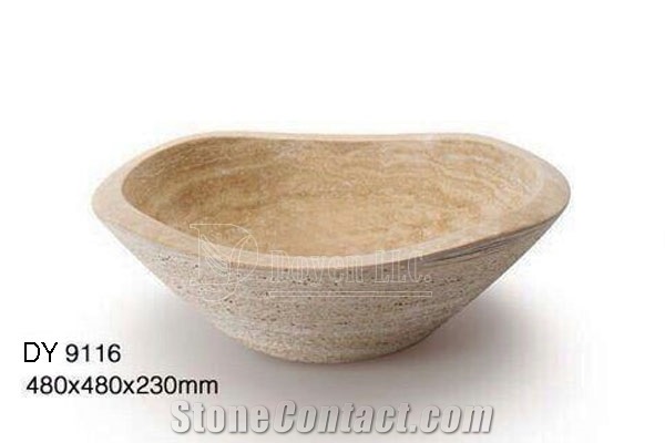 Italy Cream Sinks, Cheap Marble Bowls, Wholesale Stone Vessel Sinks, Distributed Farm Basins, Factory Nature Stone Sinks, Manufactured Cheap Square Wash Basins