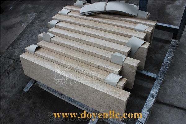 Protugal Botticino Beige Marble Stairs & Steps