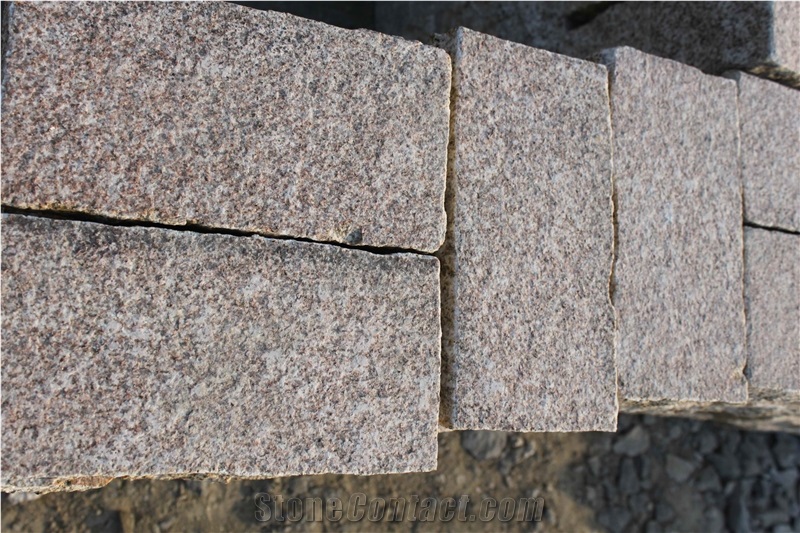 G350 Yellow Granite Cobble Stones for Paving