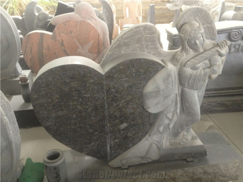 White Marble Carved Angel Gravestone G603 Granite Tombstone