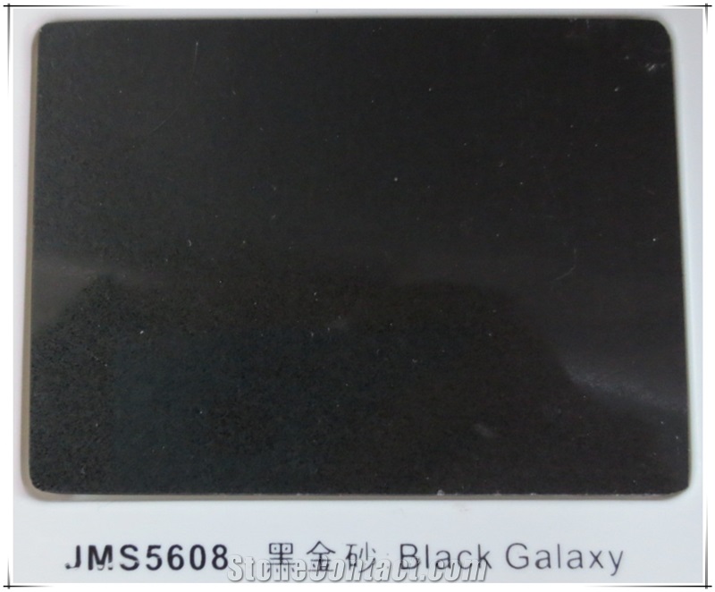 Black Galaxy Artificial Quartz Stone Jms-5608