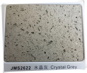 Crystal Grey Single Color Quartz Stone Jms-2622