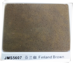 Finland Brown Pure Color Quartz Stone Jms-5607