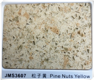 Pine Nuts Yellow Multi-Color Quartz Stone Jms-3607
