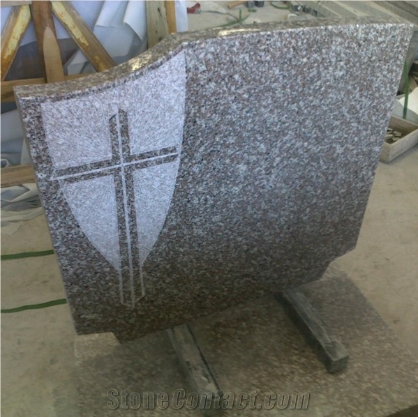 Cheaper Price Granite G664 Headstone for Poland Style Monument