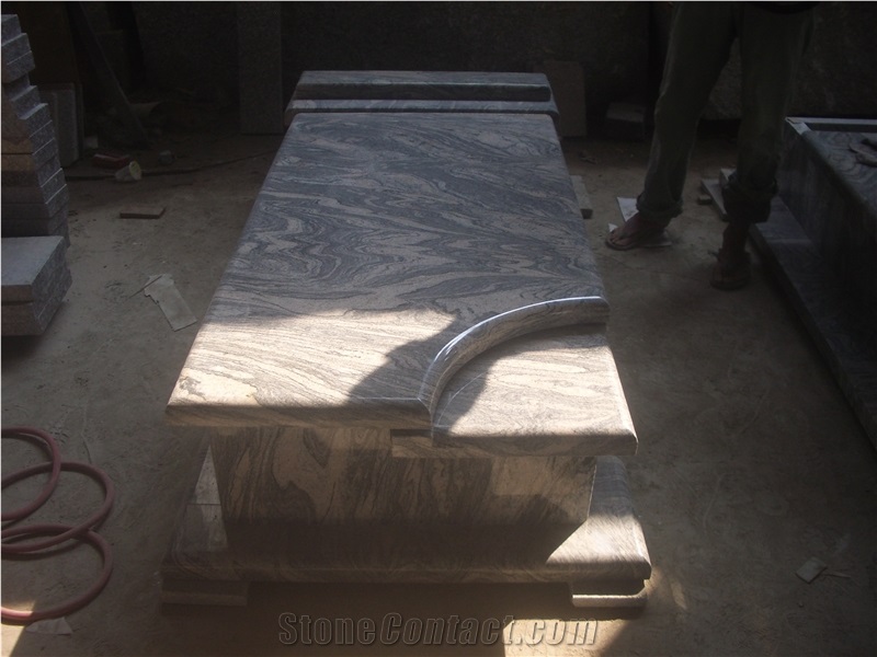 China Juparana,Color Fantacy Tombstone,Gravestone,Headstone