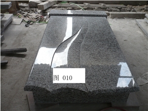 G435 Tombstone,Gravestone,Headstone,China Grey Granite Tombstone