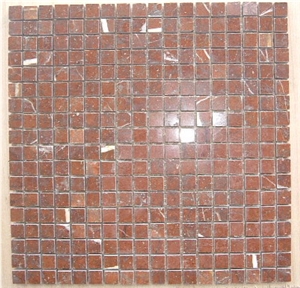 Red Marble Mosaic,China Red Mosaic,Mosaic Pattern