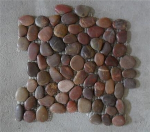Red Mesh Pebble,River Wash Stone,Polished Pebbles