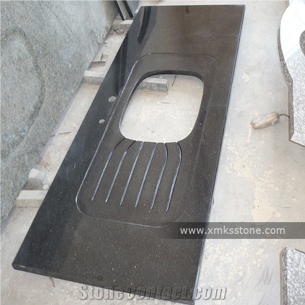 Shanxi Black Absolute Black Pure Black Granite Kitchen Countertop, Custom Countertop, Engineering Countertop