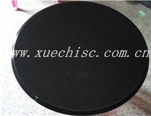 Black Round Table, Shanxi Black Granite Stone Tabletops