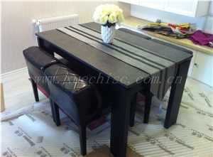 China Absolute Black Granite Table Top Used in Hotel or Restaurant
