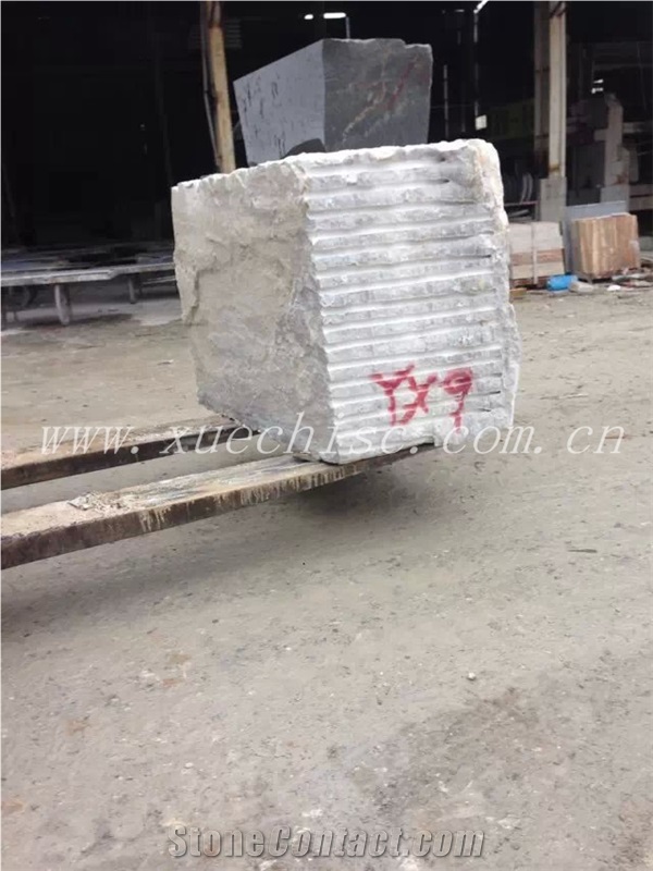 China Wooden Marble Stone Blocks, Crystal Wood Grain Marble Block