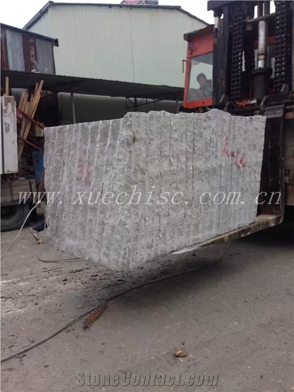 Crystal Wood Grain Marble Block, China White Marble