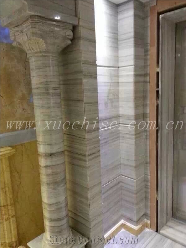 Crystal Wood Grain Marble Column