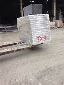 Crystal Wood Grain Marble Stone Blocks, China White Marble